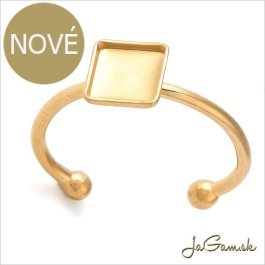 Základ na prsteň s lôžkom CHIRURGICKÁ OCEĽ 6x6mm, 1ks (CH1779g)